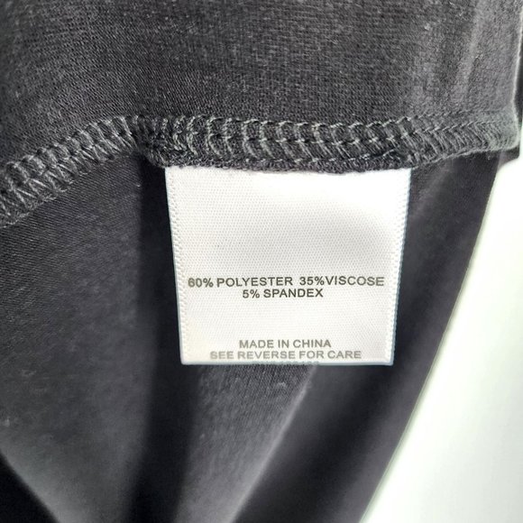 Modcloth Au Fond T Shirt S Black Round Neck Cuff Short Sleeve Soft Basic Capsule - Picture 5 of 8